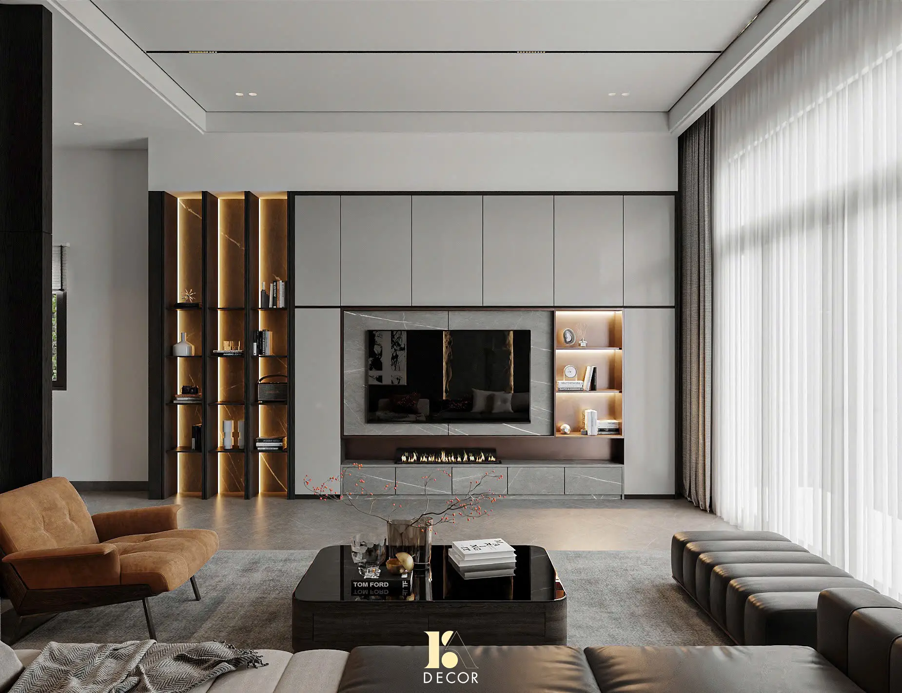 Mẫu thiết kế nội thất được nhiều khách hàng của B.A Decor lựa chọn