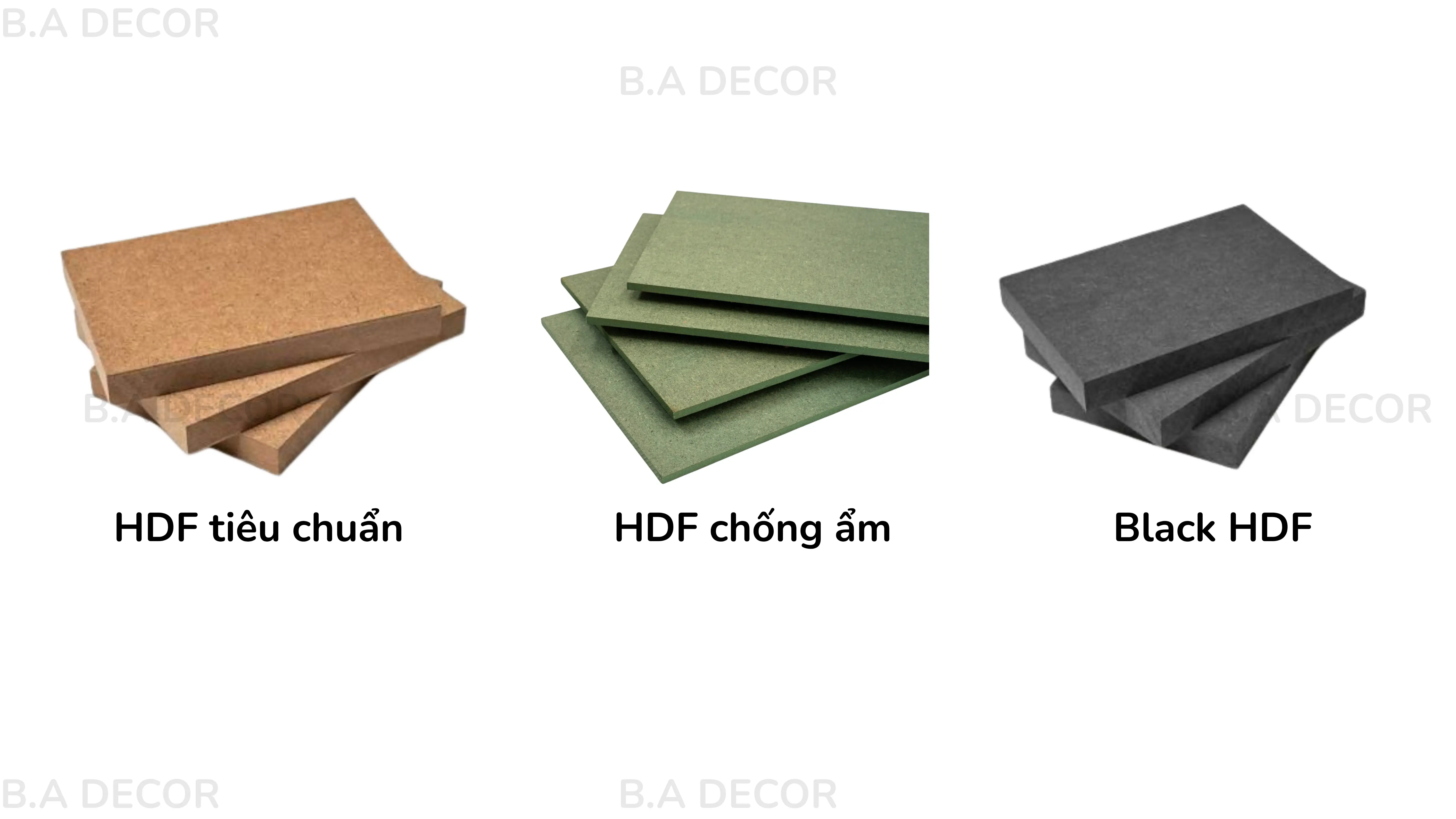 So sánh các loại cốt gỗ công nghiệp: MDF, HDF, MFC hay Plywood tốt hơn?