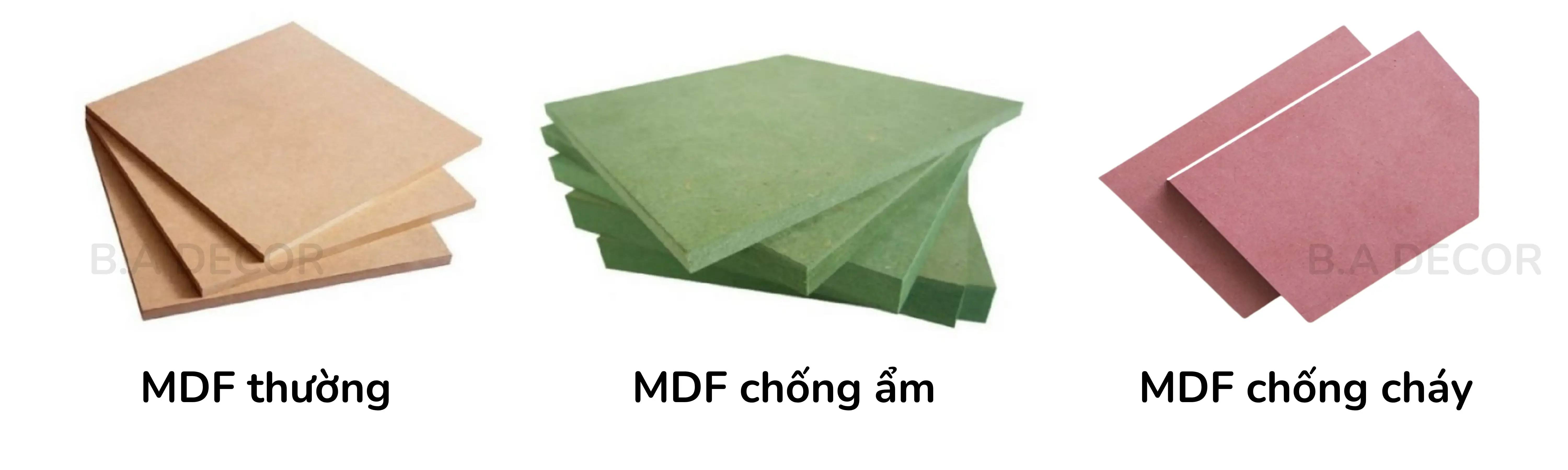 So sánh các loại cốt gỗ công nghiệp: MDF, HDF, MFC hay Plywood tốt hơn?